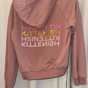 Kittenish Pink Hoodie Sweater
